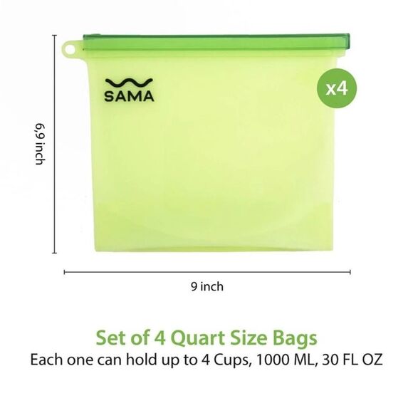 Multi-Color Reusable Storage Bags - Picture 4 of 17